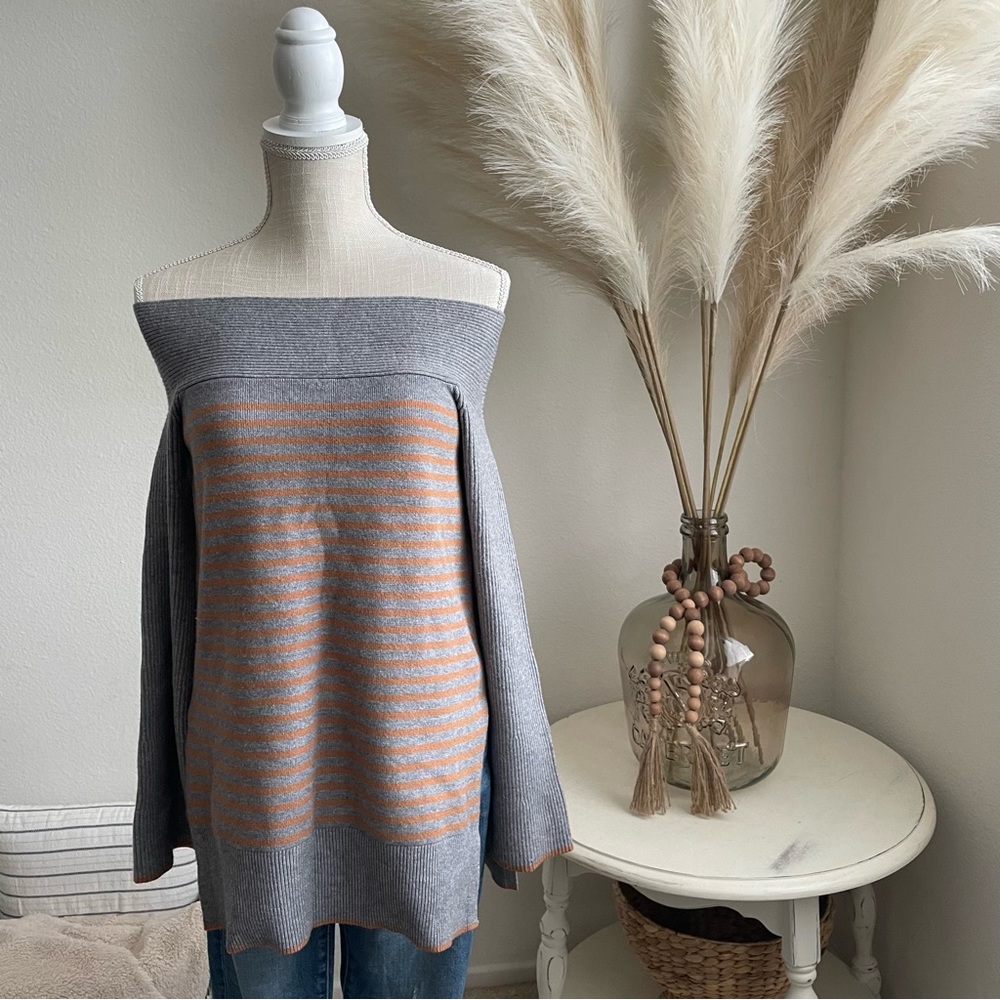 Anthropologie Off Shoulder Sweater Tunic